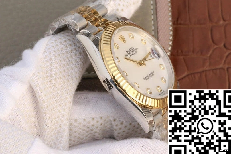 Yellow Gold Datejust White EW Factory Rolex Dial M126333-0018 0122